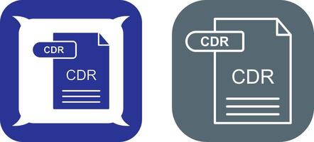 CDR Icon Design vector