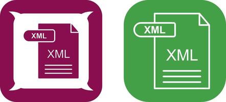 XML Icon Design vector