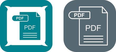 PDF Icon Design vector