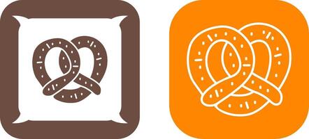 Pretzel Icon Design vector