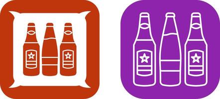 Beer Bottles Icon Design vector