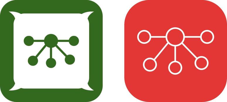 Nodes Icon Design vector