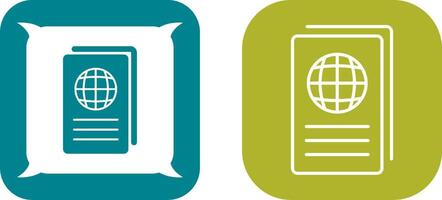 Global Report Icon Design vector