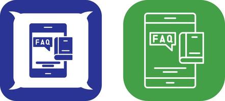 Faq Icon Design vector