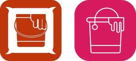 Paint Bucket Icon Design vector