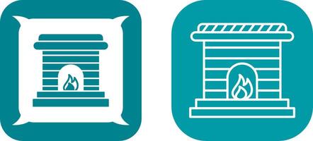 Fireplace Icon Design vector