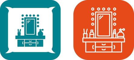 Dressing Table Icon Design vector