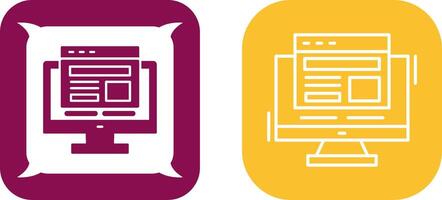 Adaptive Layout Icon Design vector