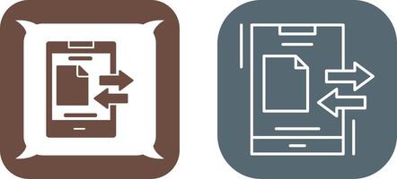 Data Transfer Icon Design vector