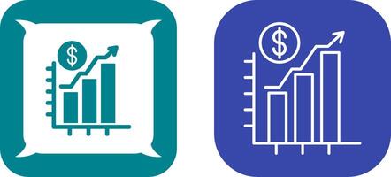 Chart Up Icon Design vector