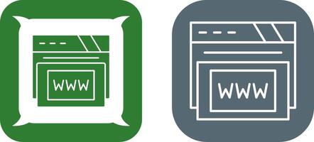 Www Icon Design vector