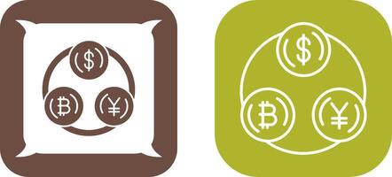 Currency Exchange Icon Design vector