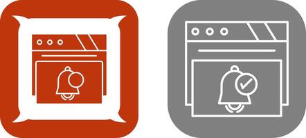 Notification Icon Design vector