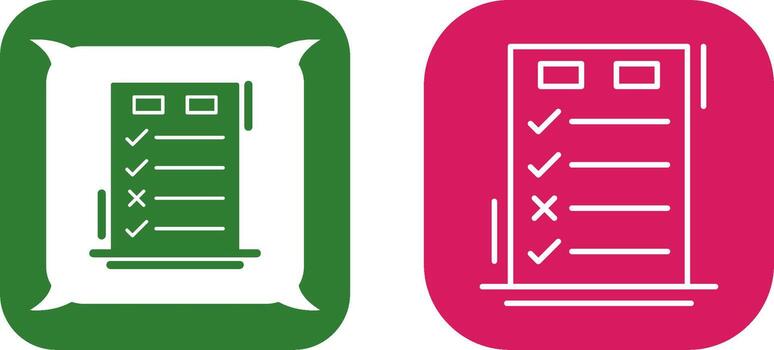 Today to Done CheckList Icon Design vector