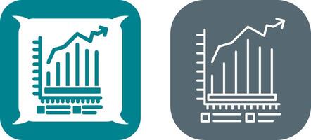 Bar Chart Icon Design vector