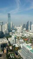 antenn se av bangkok stadens centrum, thailand. video
