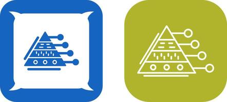 Pyramid Graph Icon Design vector