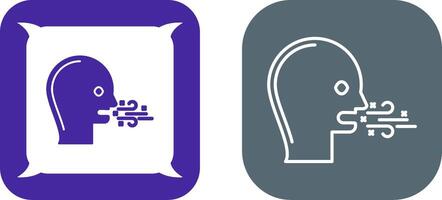 Bad Breath Icon Design vector