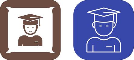 Graduate Student Icon Design vector