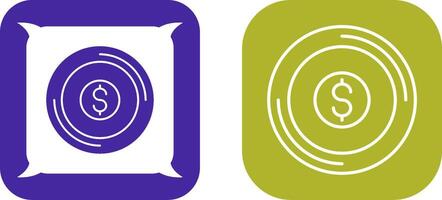 Coin Icon Design vector
