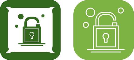 Open Lock Icon Design vector