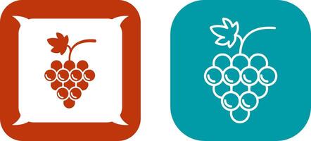 Grapes Icon Design vector