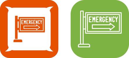 Emergency Sign Icon Design vector