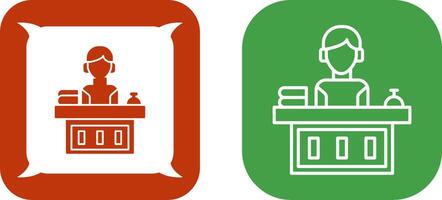 Office Reception Icon Design vector