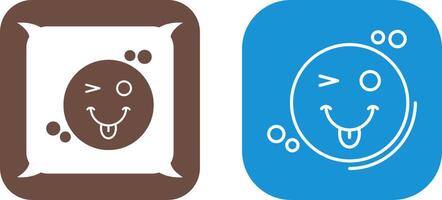 Tongue Out Icon Design vector