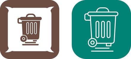 Dustbin Icon Design vector