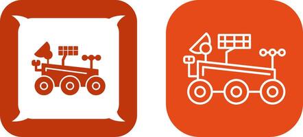 Mars Rover Icon Design vector