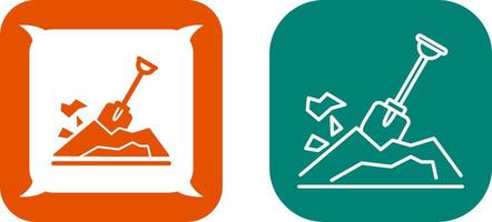 Digging Icon Design vector