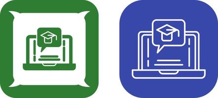 E Learning Icon Design vector