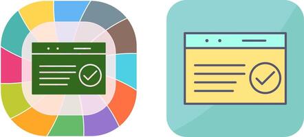 Unique QC Passed Icon Design vector