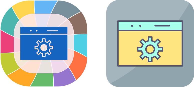 Unique Web Optimization Icon Design vector