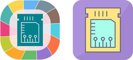 Unique Chip Icon Design vector