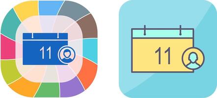 Unique Event Management Icon Design vector