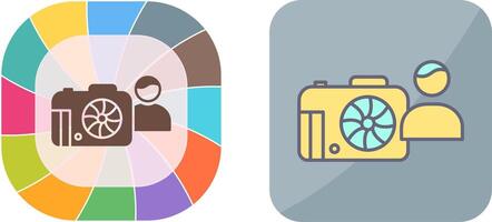 Unique Photographer Icon Design vector