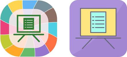 Unique Notice Board Icon Design vector