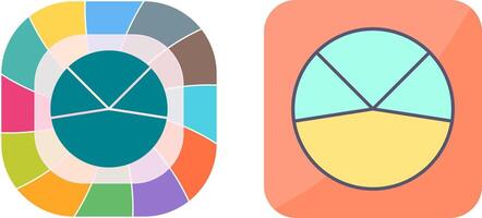Pie Chart Analysis Icon Design vector