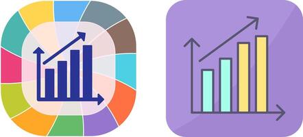 Rising Statistics Icon Design vector