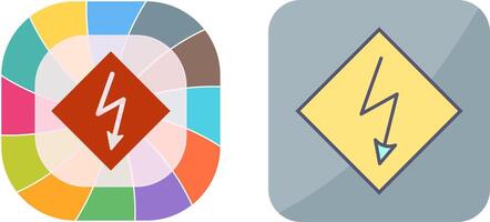 High Voltage Icon Design vector