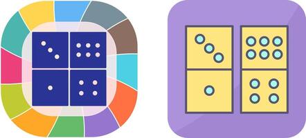 Domino Game Icon Design vector
