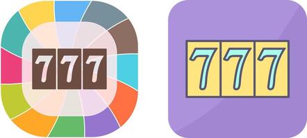 Triple Sevens Icon Design vector