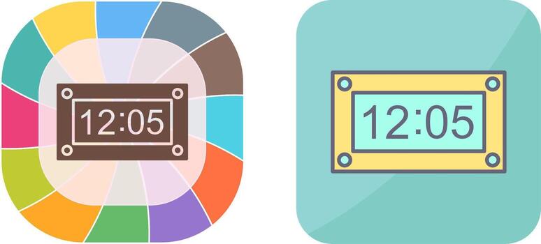 Unique Timer Icon Design vector