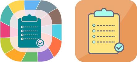 Unique Checklist Icon Design vector