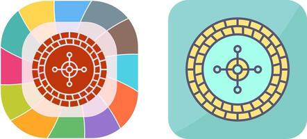 Roulette Icon Design vector