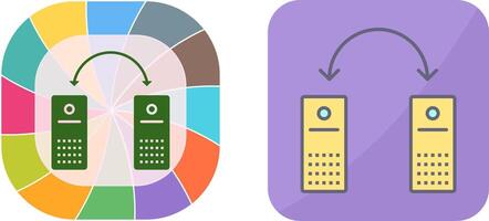 Unique Connected Systems Icon Design vector