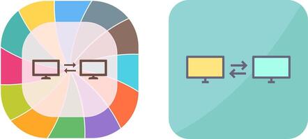 Unique Sharing Systems Icon Design vector