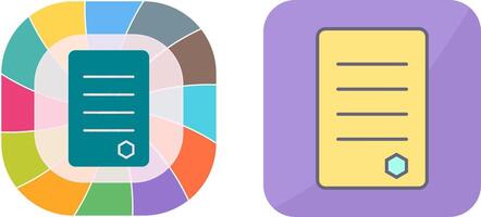 Unique Reports Icon Design vector